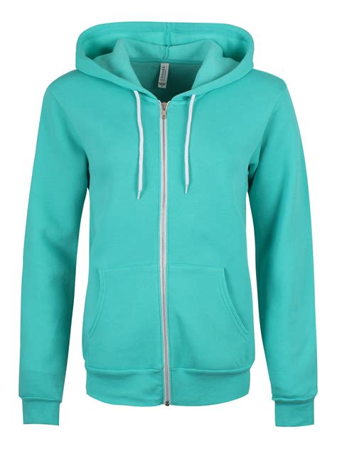 teal zip up hoodie women's.